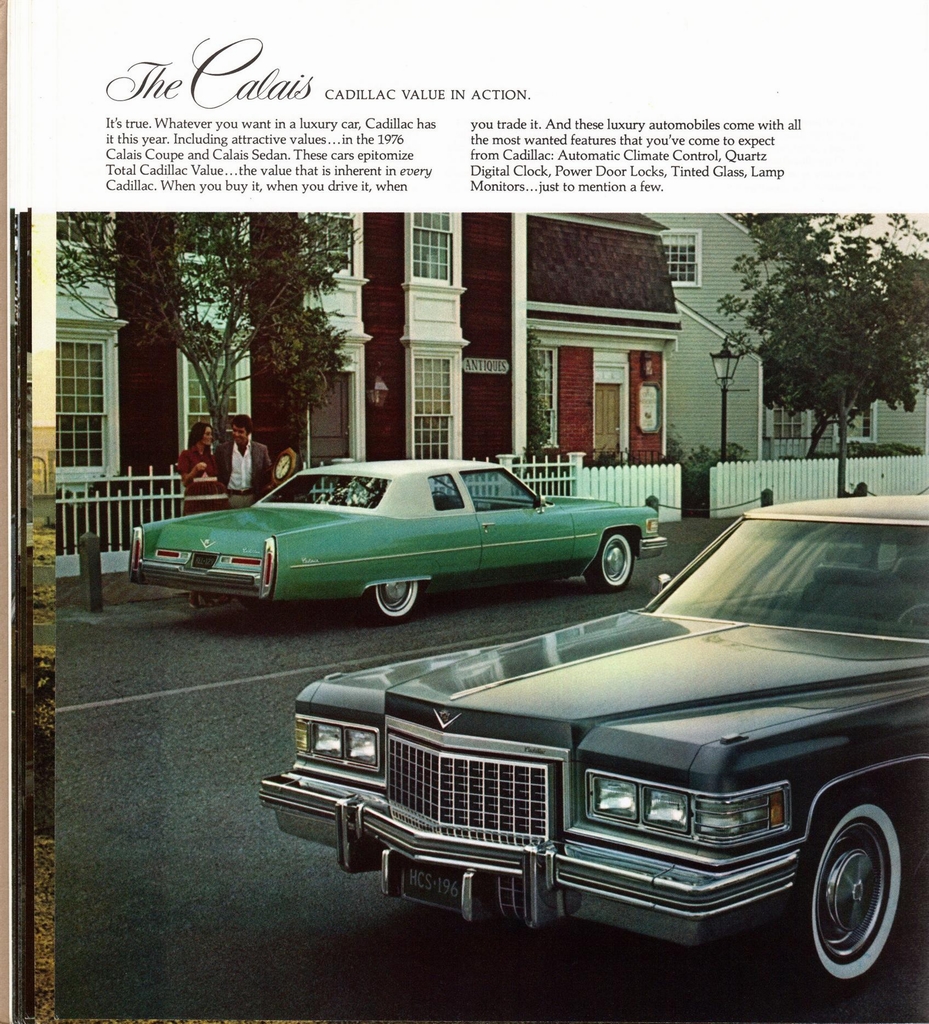 1976 Cadillac Full-Line Prestige Brochure Page 18